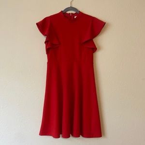 Anthropologie red flirty dress! Tags still on.